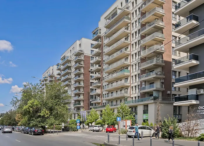 Апартаменти Garsoniera Turquoise Rezidential Moghioros Park *
